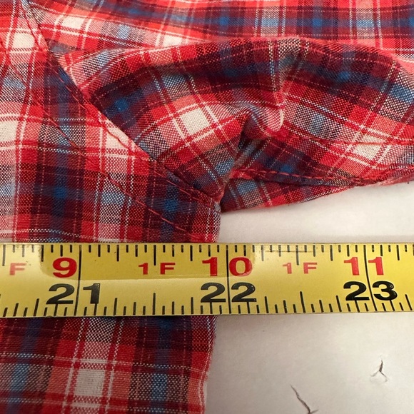 Outdoor Research Seapine Red Plaid Short Sleeve Button Up Shirt Size Large - Picture 7 of 8